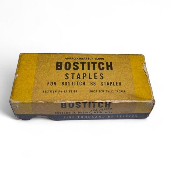 VTG Bostitch B8 Staples Opened Box Office Supply Collectible - Picture 1 of 6